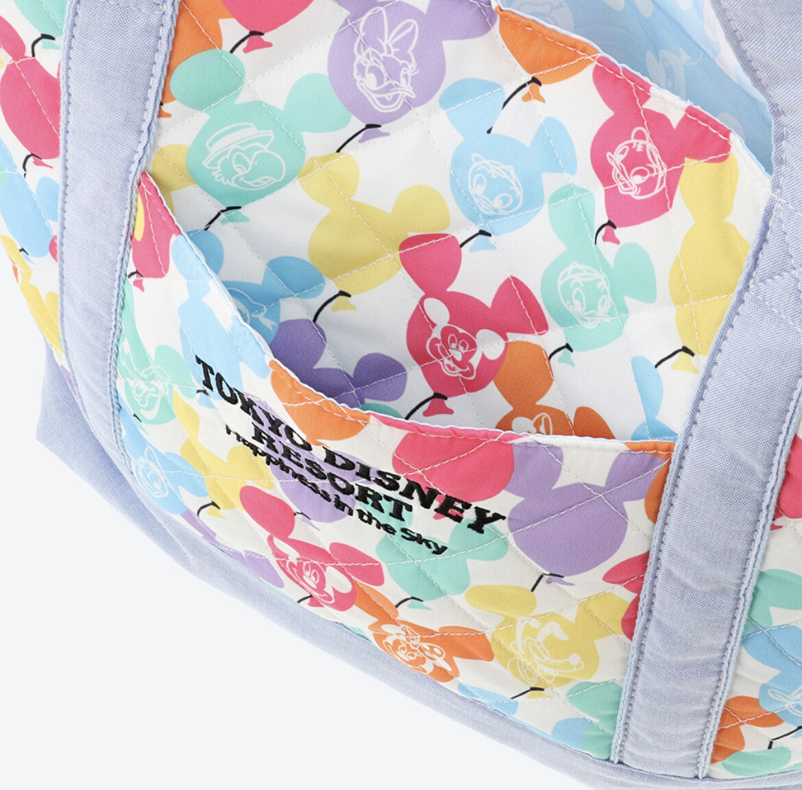 Japan Tokyo Disney Resort Mickey Balloon Colorful Mothers Bag Tote Bag 2022