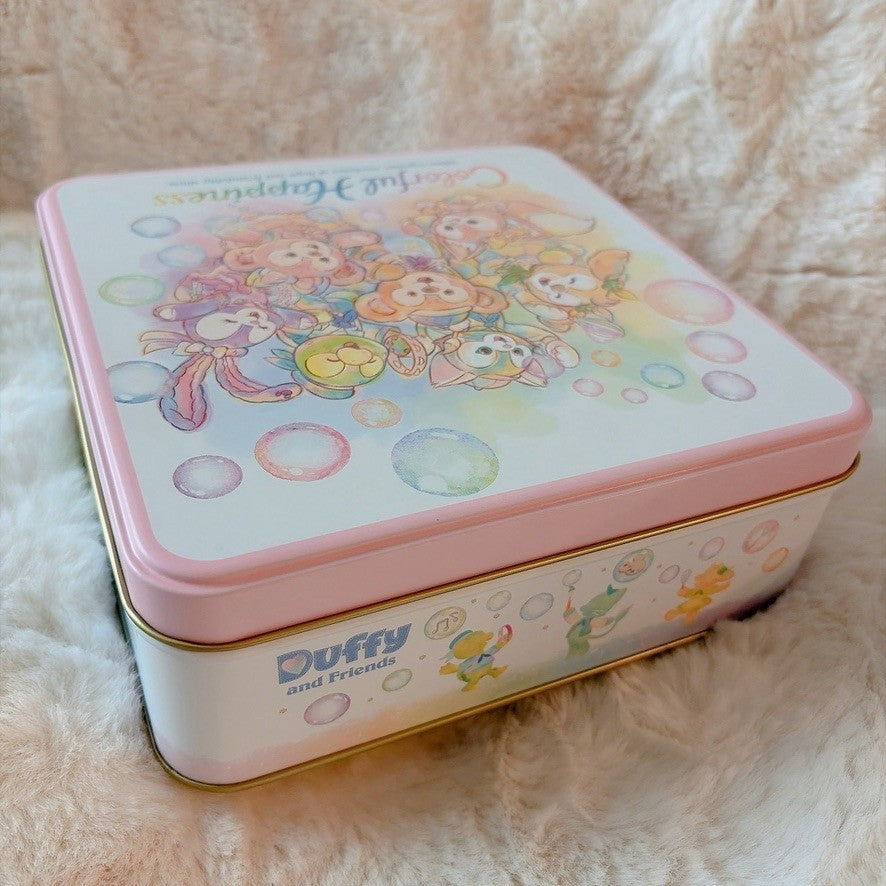 Japan Tokyo Disney Confectionery Tin Can Duffy and Friends Colorful Happiness