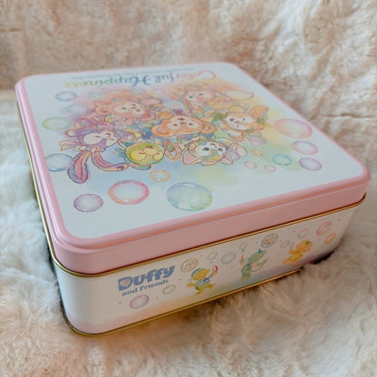 Japan Tokyo Disney Confectionery Tin Can Duffy and Friends Colorful Happiness