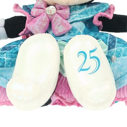 Japan Tokyo Disney Resort Sparkling Jubilee Minnie Mouse Plush Keychain 25th