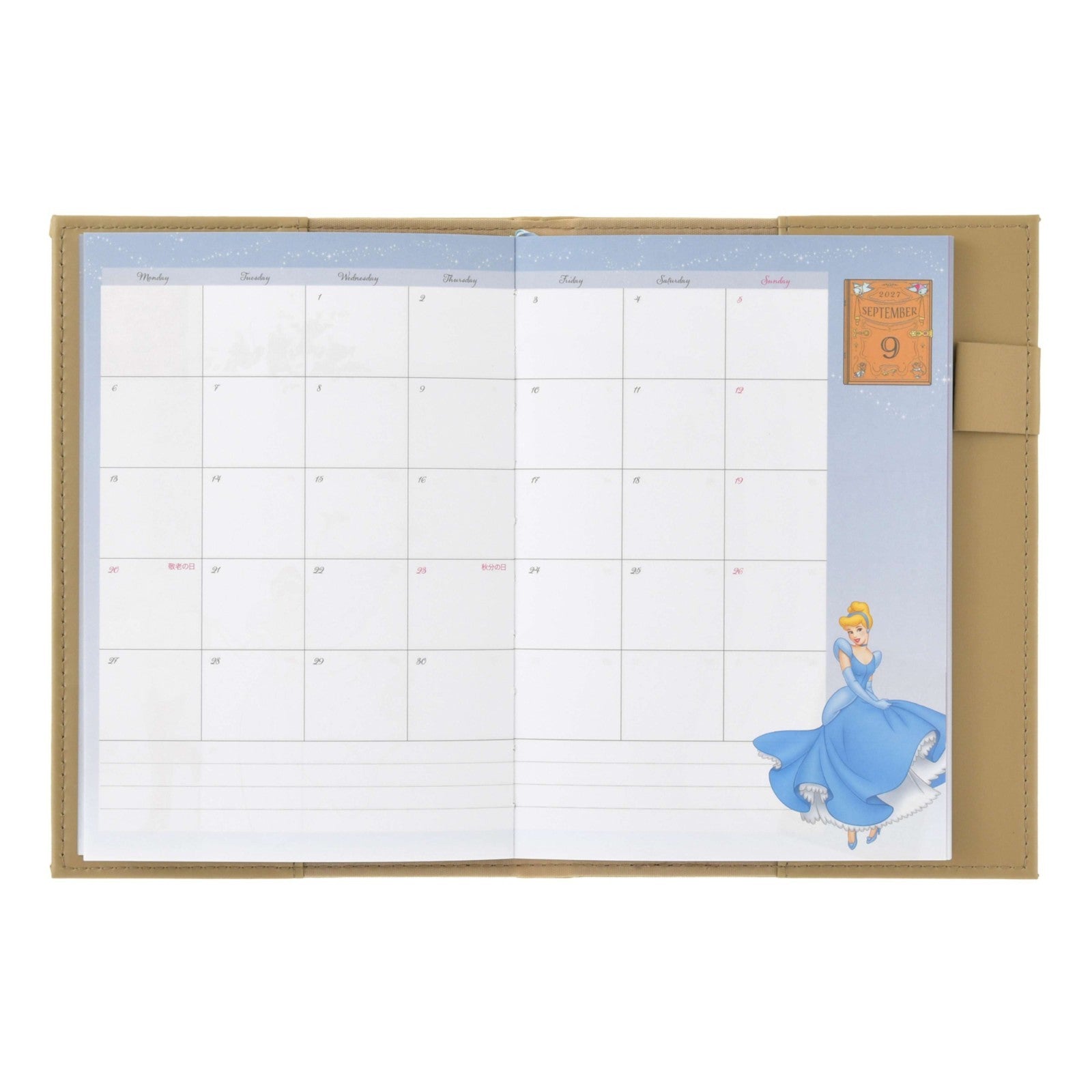 Japan Tokyo Disney Store Cinderella B6 Planner Schedule Book Diary 2027