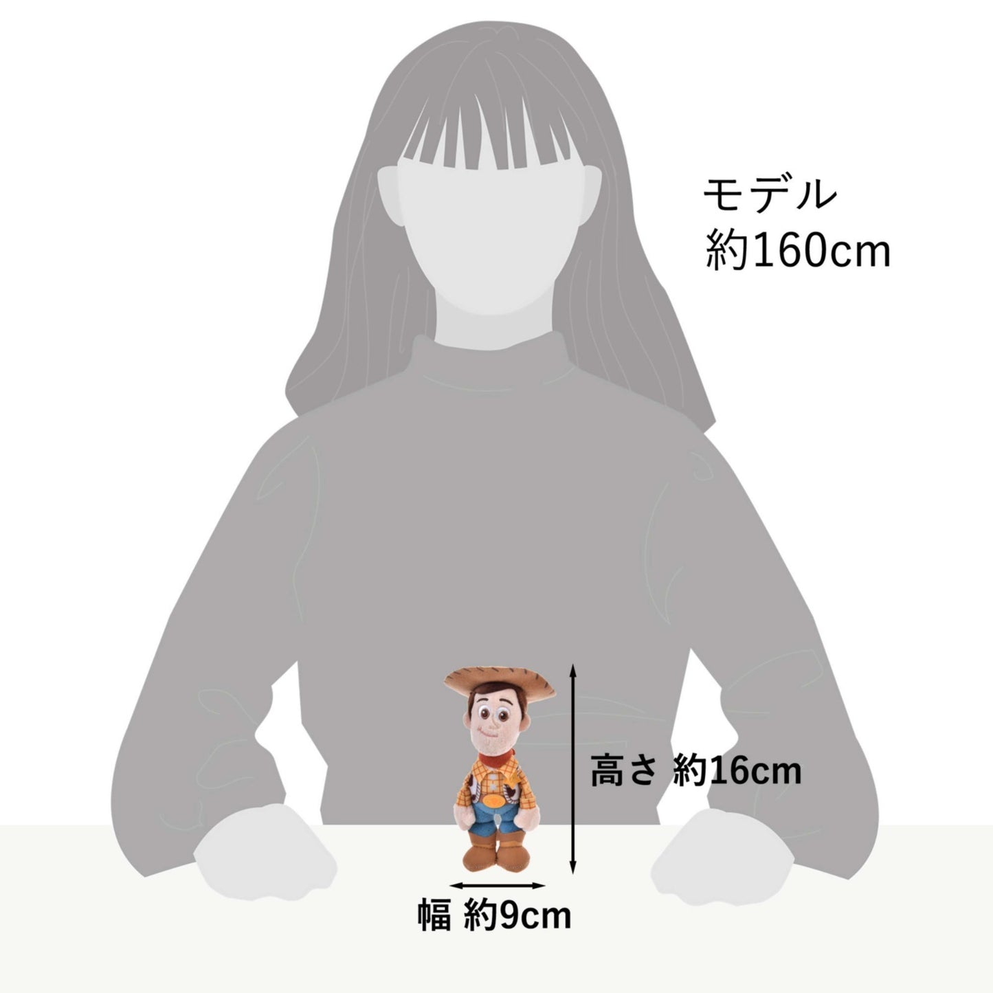 Japan Tokyo Disney Store Woody Plush Toy stanDs Toy Story