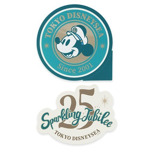 Japan Tokyo Disney Resort Sea 25th Sparkling Jubilee Sticker Set