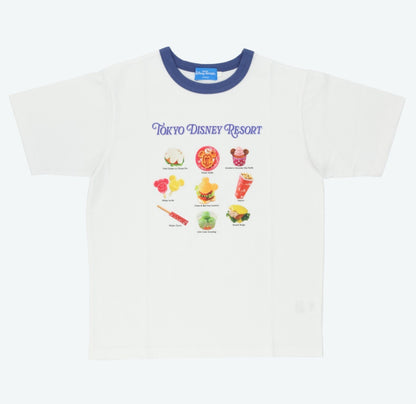 Japan Tokyo Disney Resort  T-Shirt Park Food Waffle Ice Cream Popcorn