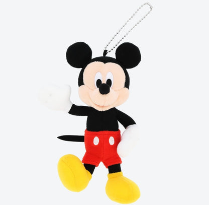 Japan Tokyo Disney Resort Mickey Mouse Plush Badge Keychain POZY PLUSHY Limited