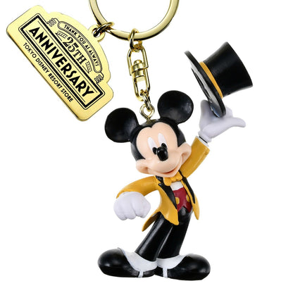 '+ Japan Tokyo Disney Store Mickey Keychain Disney Resort Store 25th Anniversary