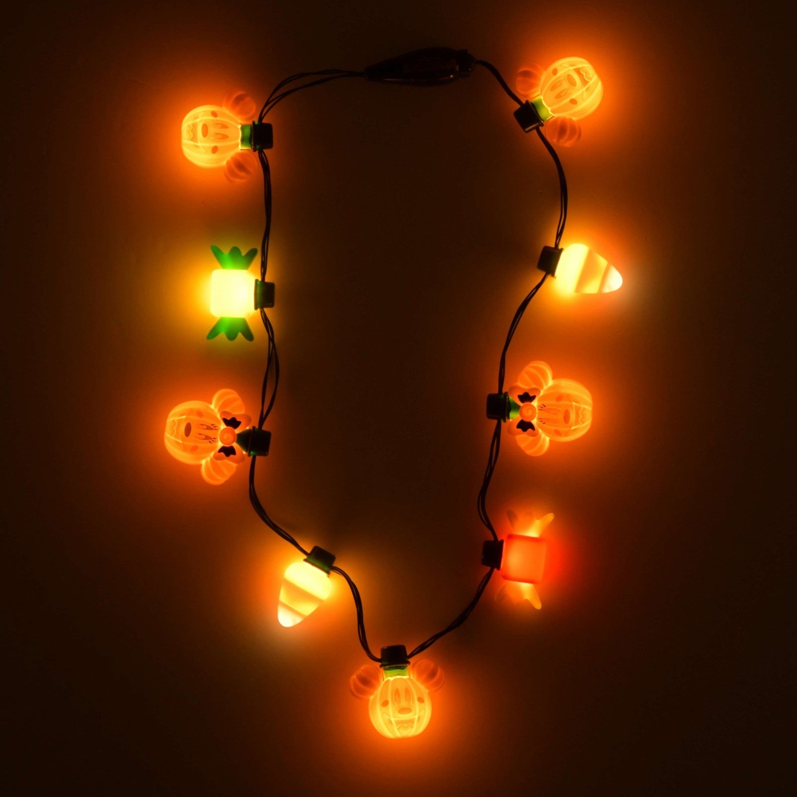 Japan Tokyo Disney Store Mickey & Minnie Mouse Light-Up Necklace Halloween 2026