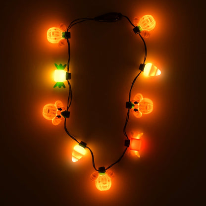 Japan Tokyo Disney Store Mickey & Minnie Mouse Light-Up Necklace Halloween 2026