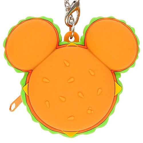 Japan Tokyo Disney Resort Pouch Bag Charm Key Chain Mickey Hamburger