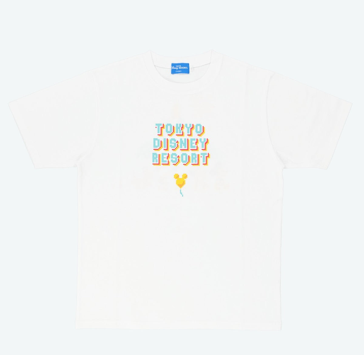 Japan Tokyo Disney Resort  T-Shirt Cinderella Castle Mickey Balloon Retro Game