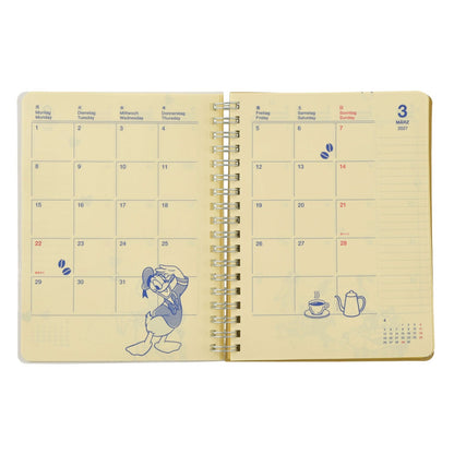 Japan Tokyo Disney Store Delfonics Donald & Friends Rollbahn Diary L 2027