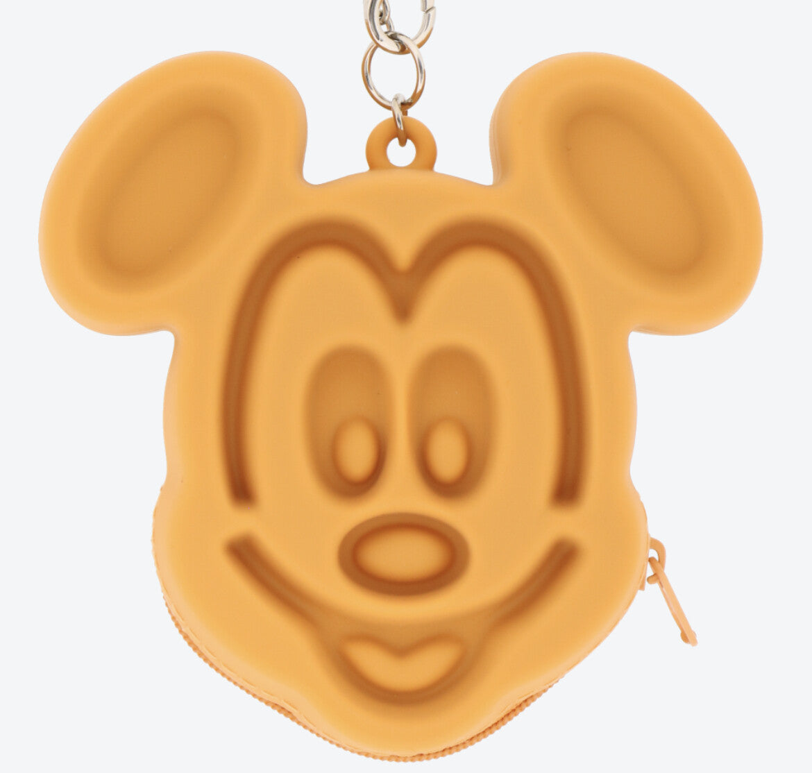 Japan Tokyo Disney Resort Mickey Waffle Bag Charm Keychain pouch