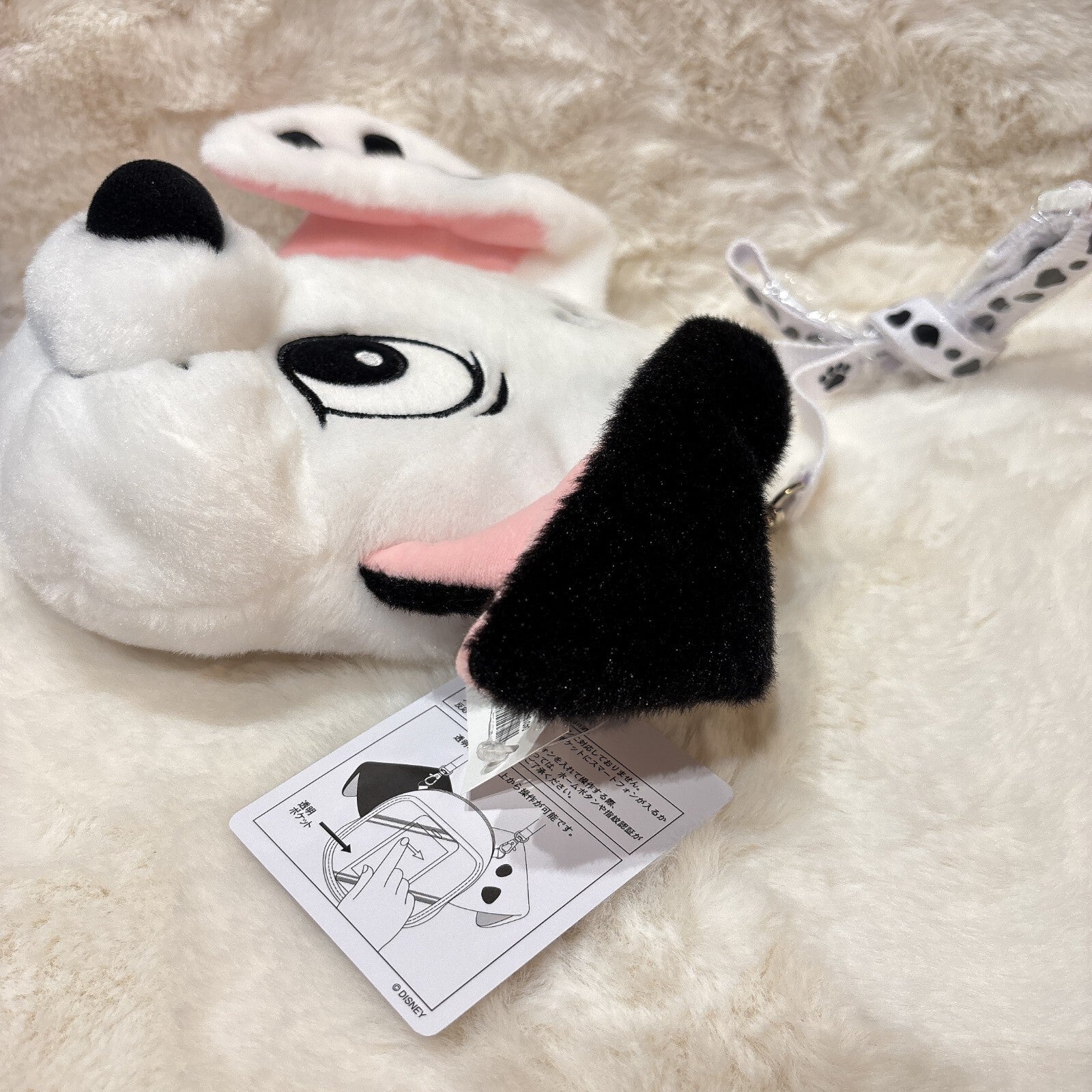 Japan Tokyo Disney Resort 101 Dalmatians Pouch Wallet shoulder bag