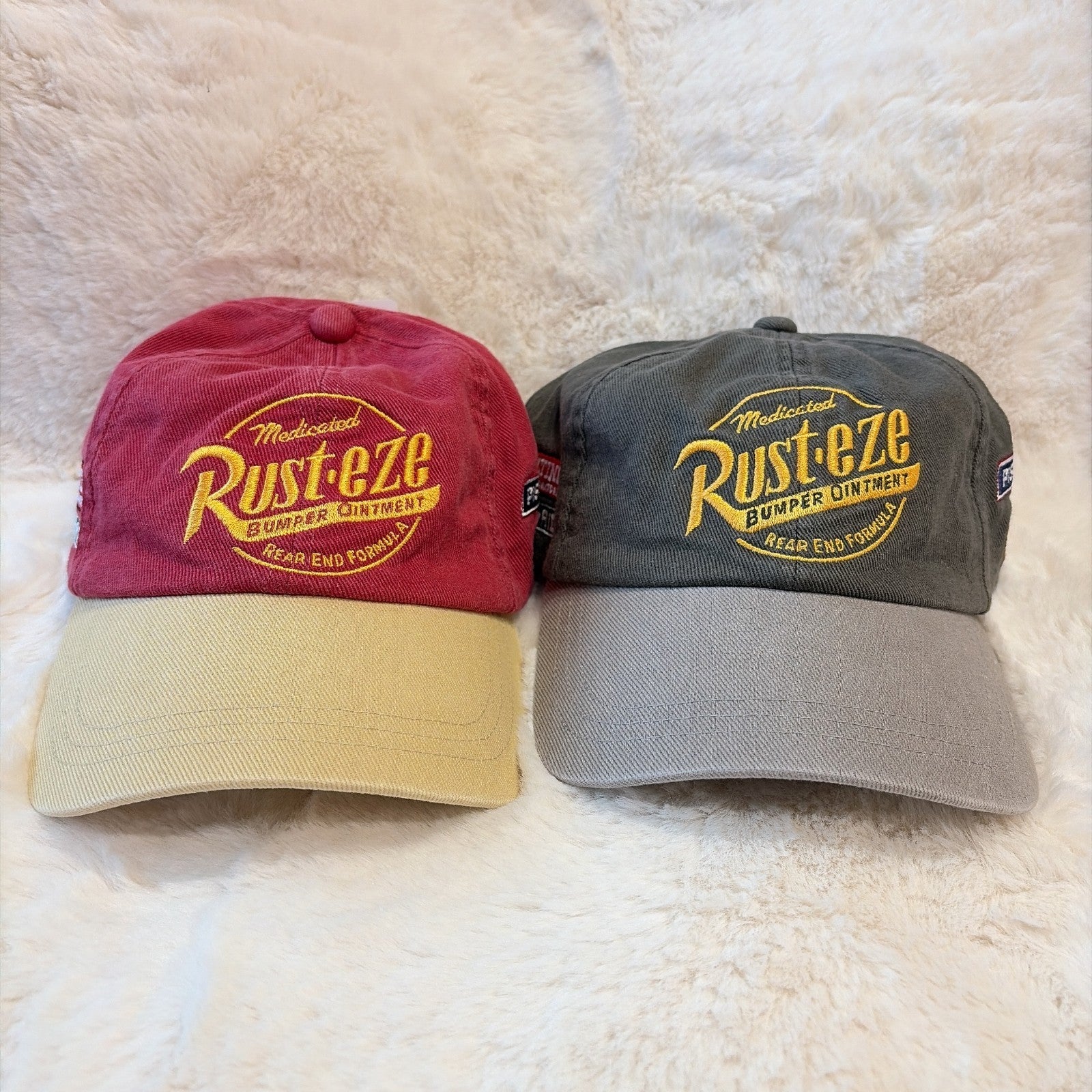 Japan Tokyo Disney Resort Hat Cap Lightning McQueen Cars Ears Set of 2