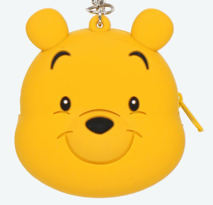 Japan Tokyo Disney Resort Winnie the Pooh Bag Charm Keychain pouch
