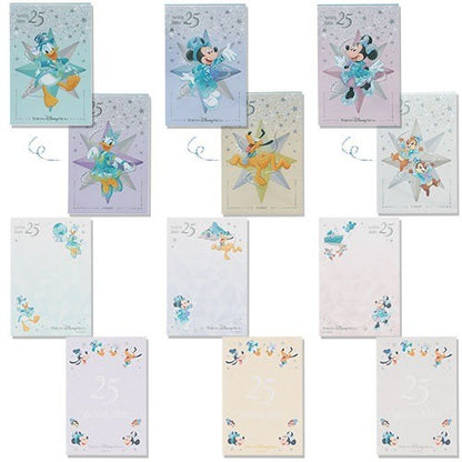 Japan Tokyo Disney Resort Sea 25th Sparkling Jubilee Memo & Slide Zip Case