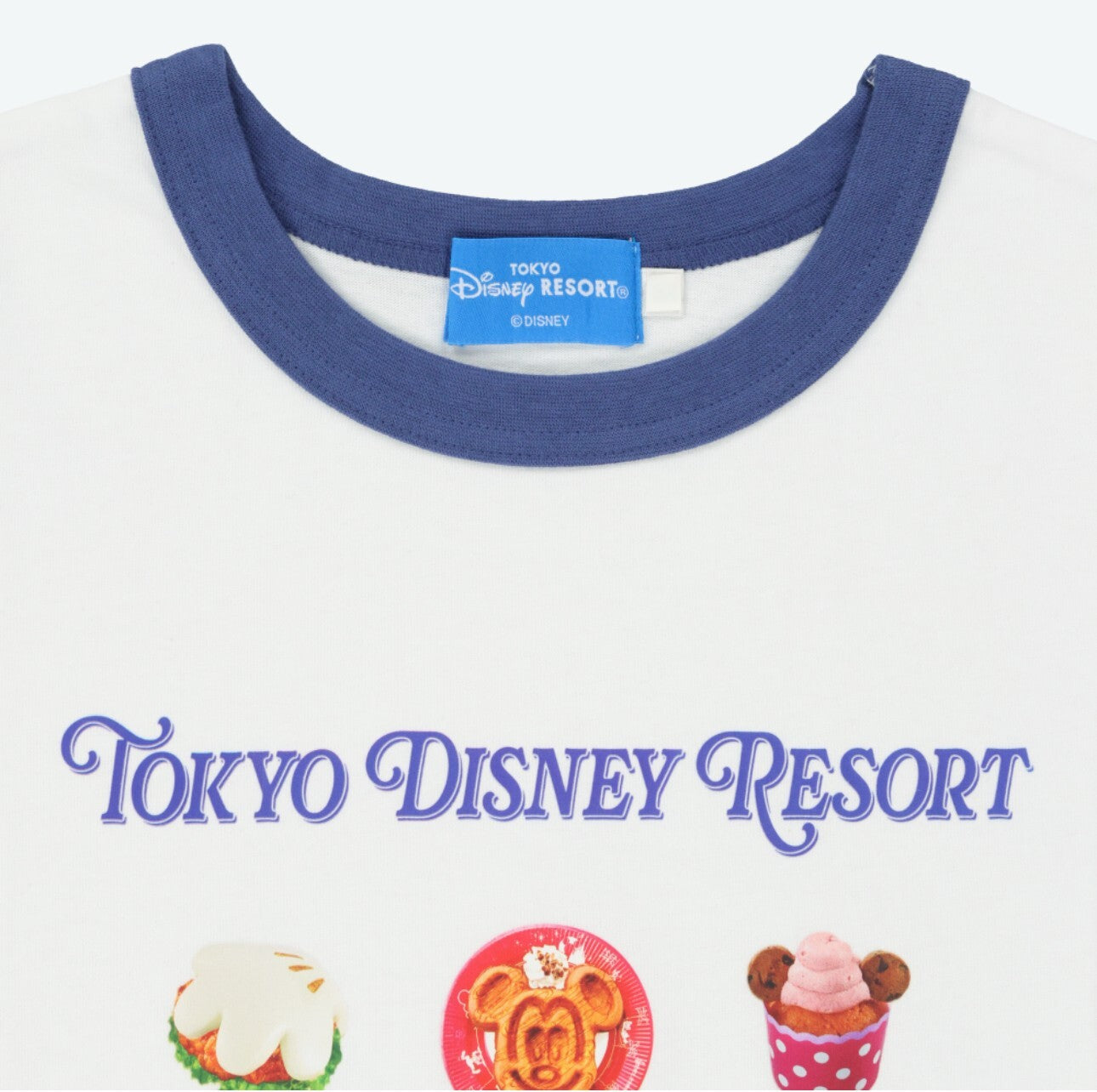Japan Tokyo Disney Resort  T-Shirt Park Food Waffle Ice Cream Popcorn