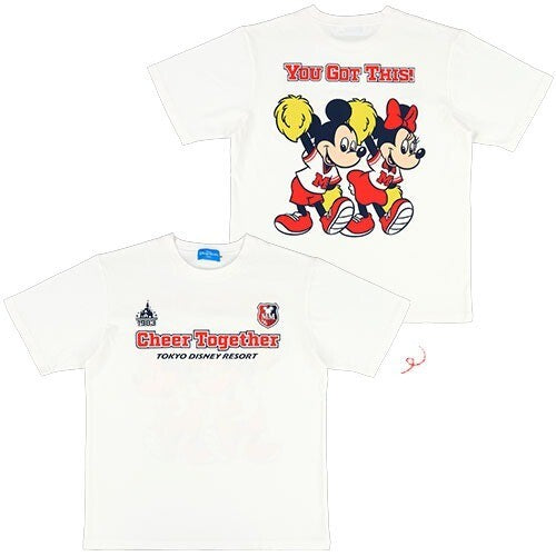 Japan Tokyo Disney Resort Mickey MInnie T-shirts Cheer Together