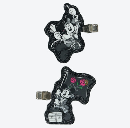 Japan Tokyo Disney Resort Pirates of the Caribbean Mickey Minnie Hair Clips 2