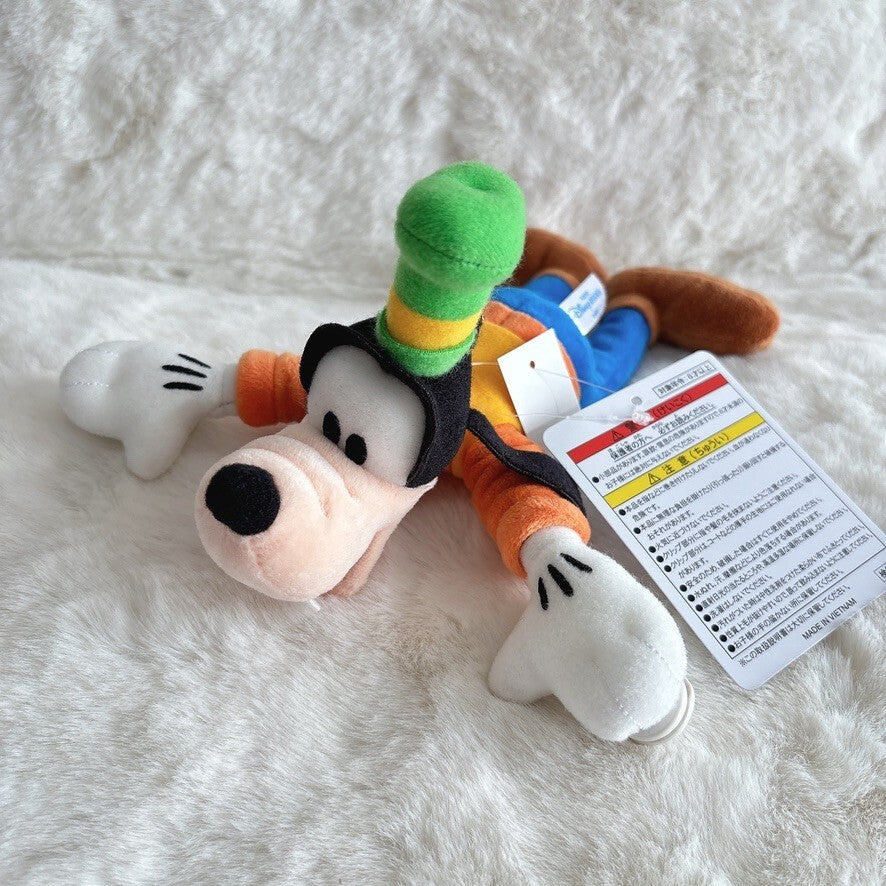Japan Tokyo Disney Resort Goofy Sticky Plush Toy Shoulder clip Keychain