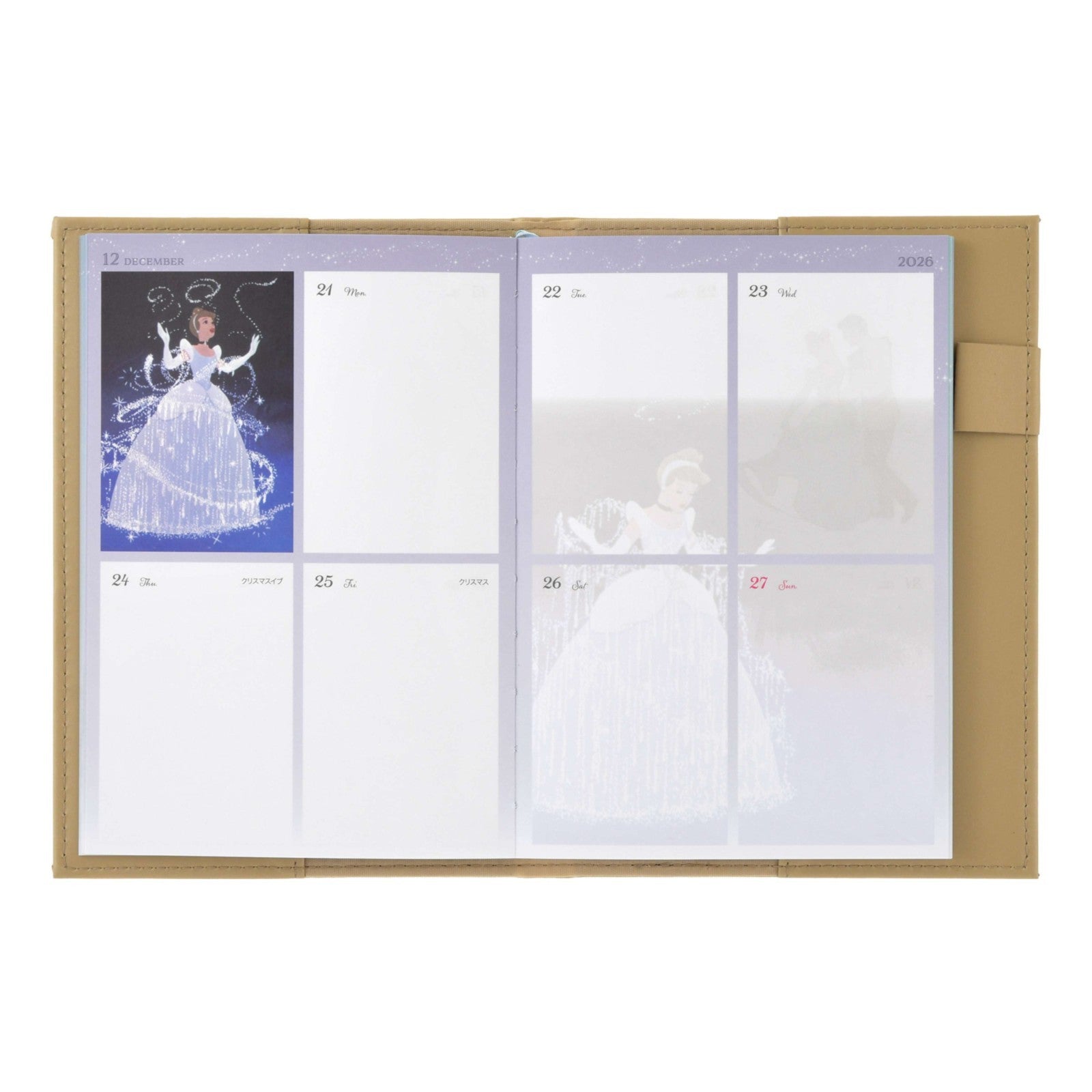 Japan Tokyo Disney Store Cinderella B6 Planner Schedule Book Diary 2027