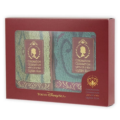 Japan Tokyo Disney Resort Mini Towel Set Elsa Ana Frozen Fantasy Springs