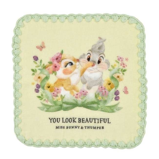 Japan Tokyo Disney Store Miss Bunny & Thumper Mini Towel Spring Romance Bambi