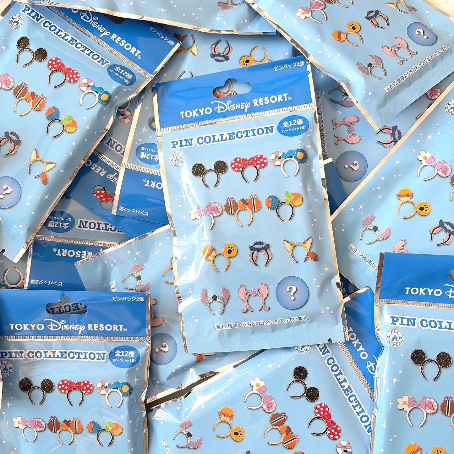 Japan Tokyo Disney Resort Ears Headband Pin badge Collection 1 bag (2 pins)