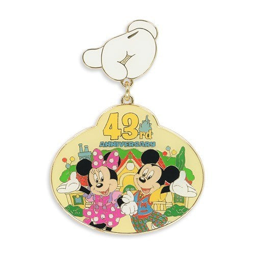 Japan Tokyo Disney Resort 43rd Anniversary Opening ToonTown Pin Badge