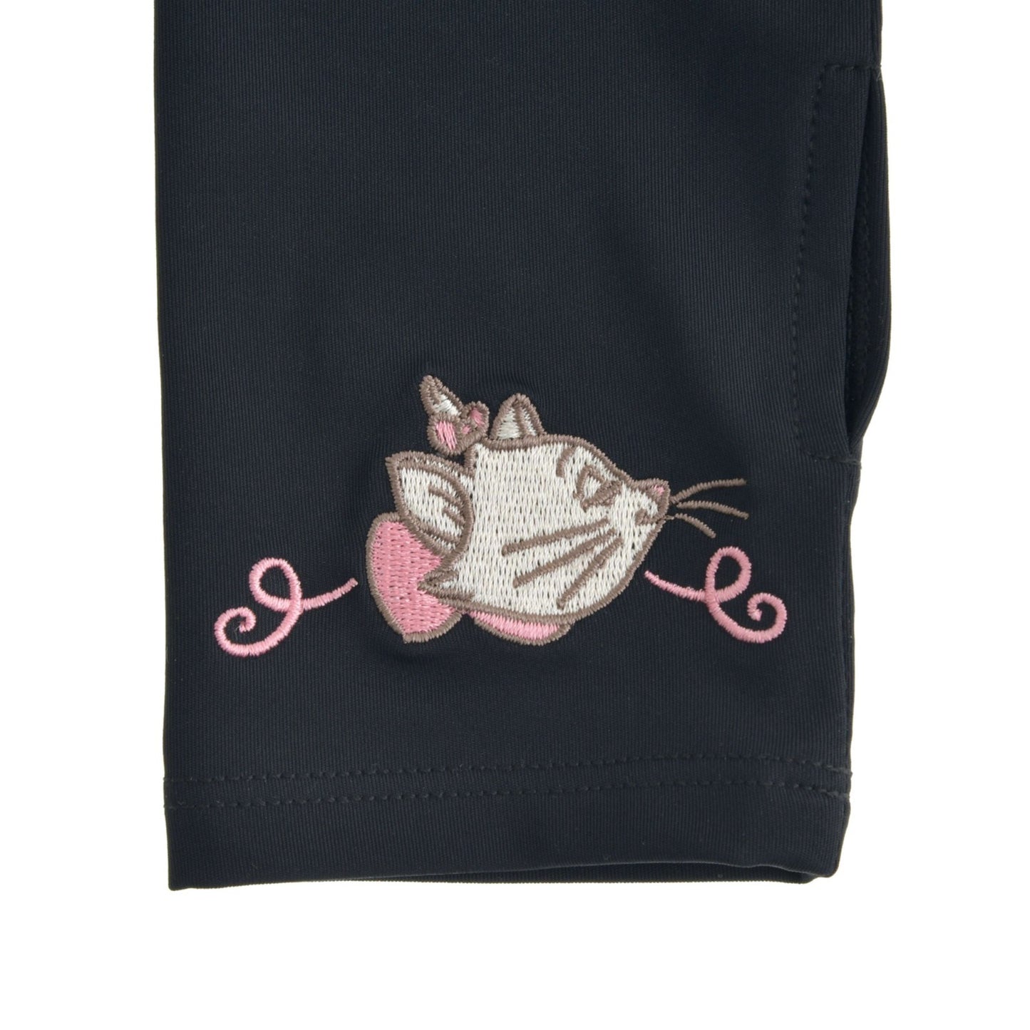 Japan Tokyo Disney Store Aristocats Marie Arm Covers UV Cut Cool Black SHINY DAY