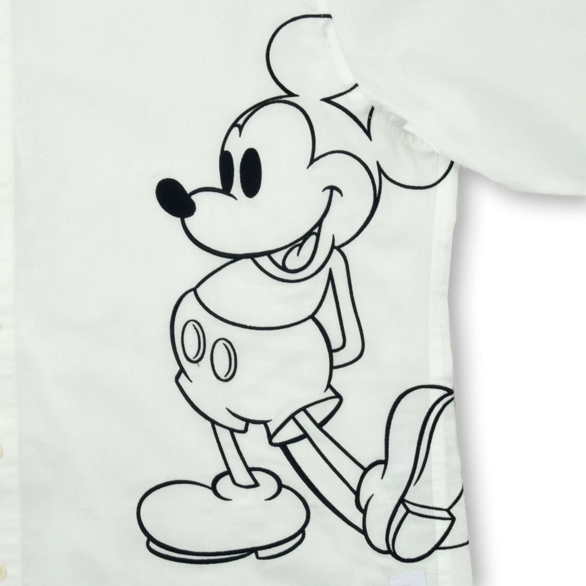 Japan Tokyo Disney Store Mickey Long Sleeve Shirt Standing White MAGICAL LABEL