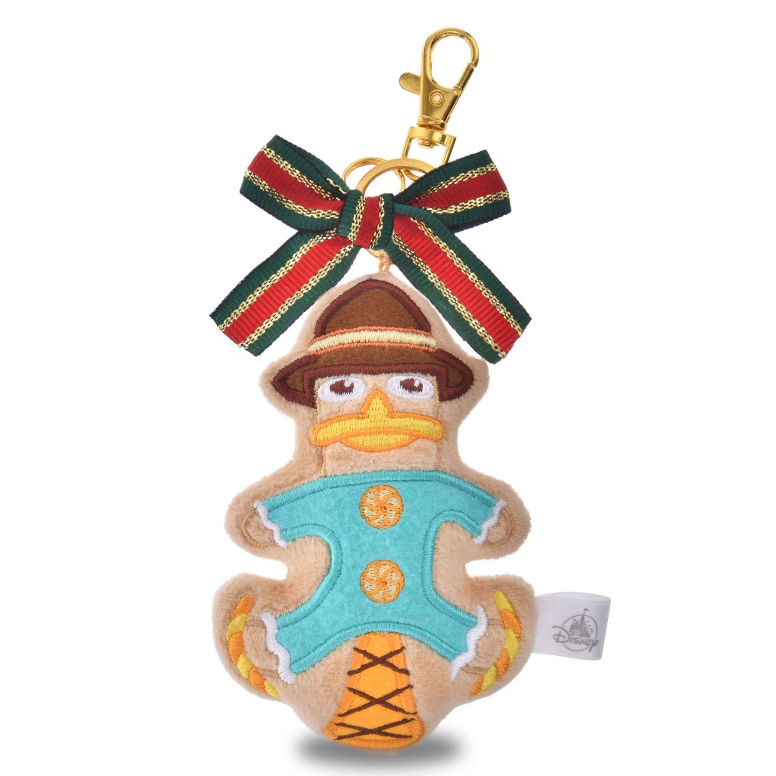 '+Japan Tokyo Disney Store Agent P Plush Toy Keychain Christmas Cookies 2025