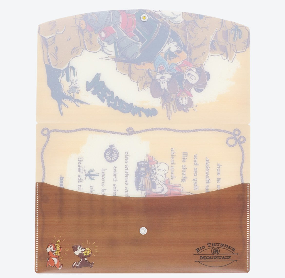 Japan Tokyo Disney Resort Big Thunder Mountain Mickey Letter set case