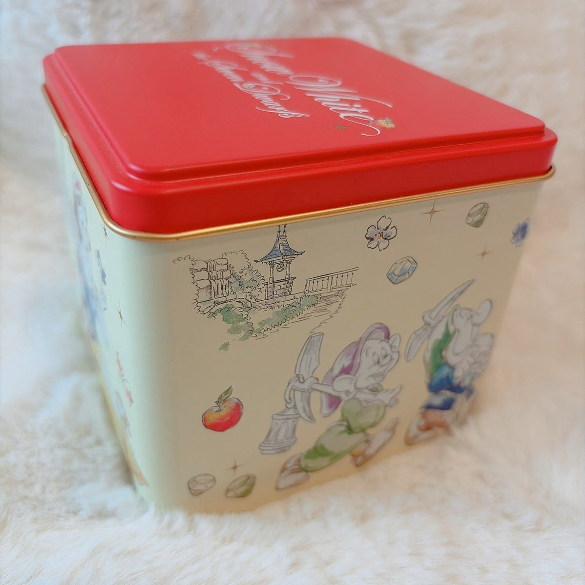 Japan Tokyo Disney Resort Assorted Cookies Tin Can Snow White The Seven Dwarfs