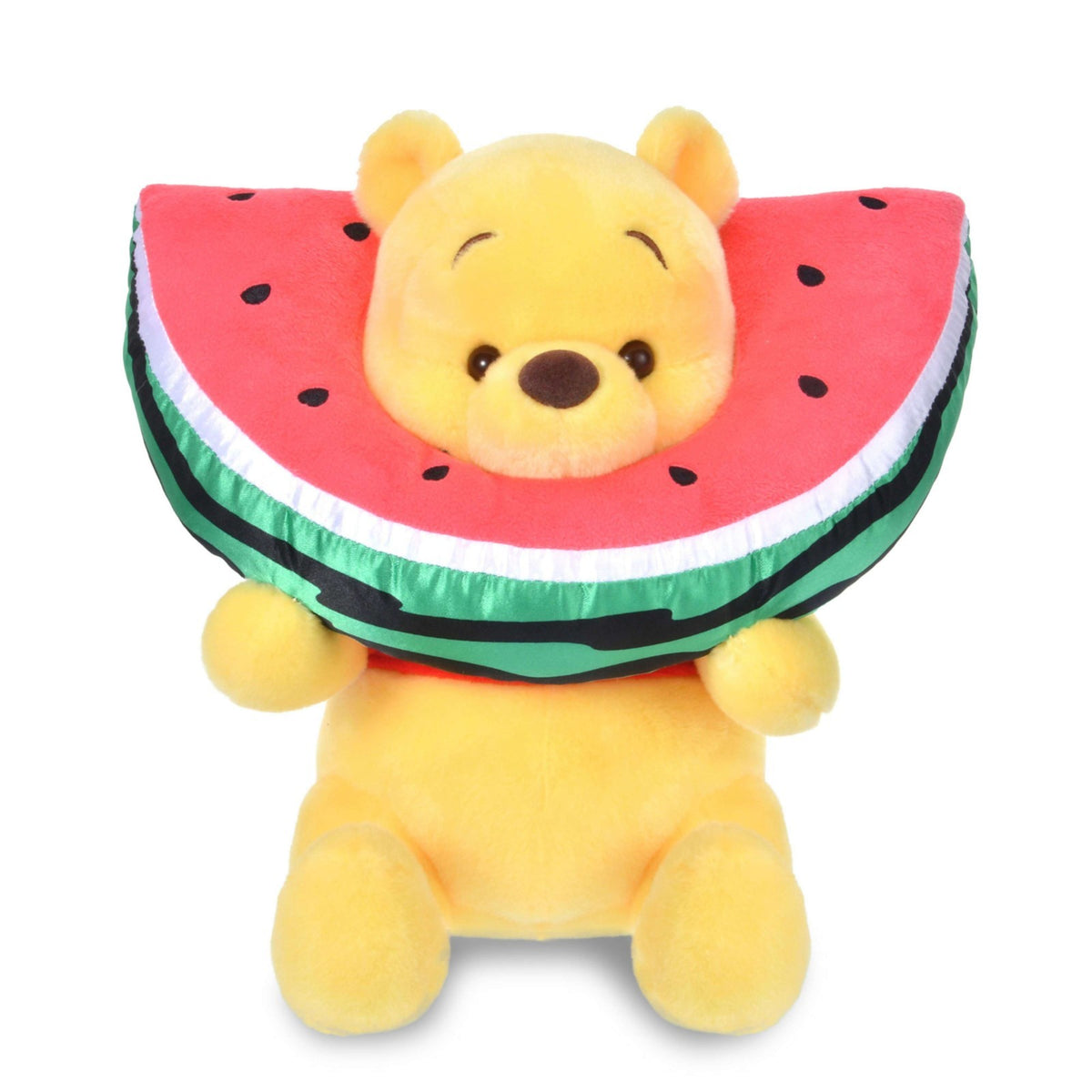 Japan Tokyo Disney Store Winnie the Pooh Plush Toy "I Love Watermelon"