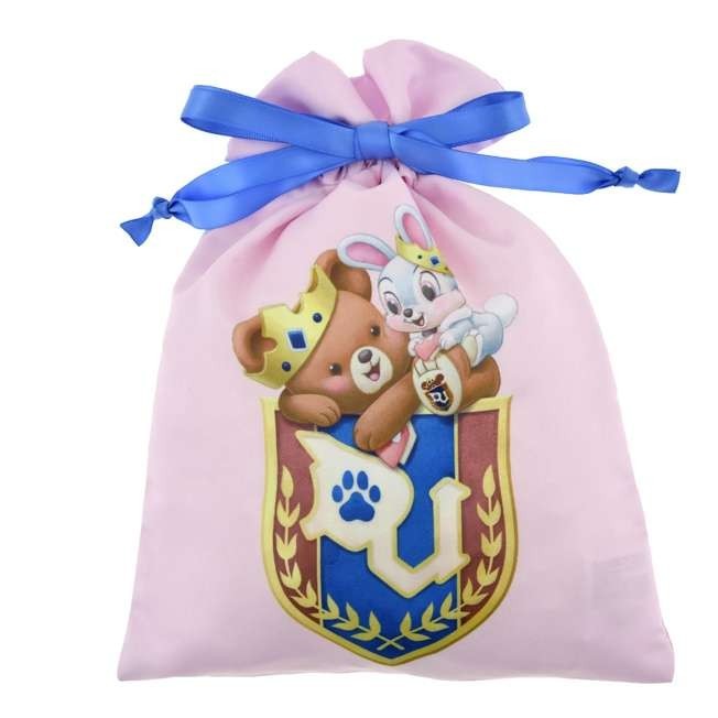 Japan Tokyo Disney Store UniBestiez & Mocha Drawstring Bag Disney UniBestiez