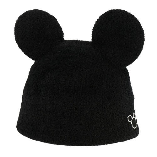 Japan Tokyo Disney Resort Hat Fluffy Black  Hat Ears Headband Mickey