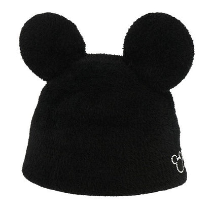 Japan Tokyo Disney Resort Hat Fluffy Black  Hat Ears Headband Mickey