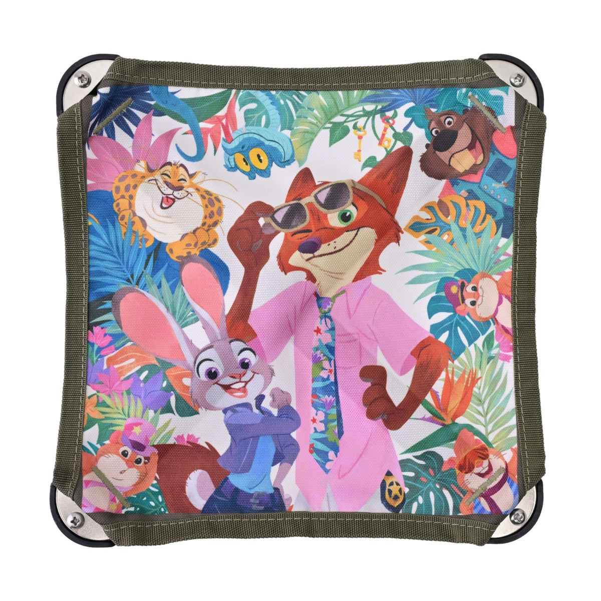 Japan Tokyo Disney Store Zootopia 2 Foldable Chair with Pouch TROPICAL ZOOTOPIA
