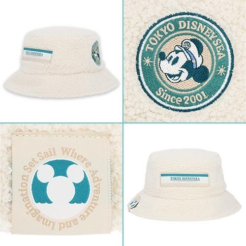Japan Tokyo Disney Resort Mickey Mouse Hat Sea 25th Anniversary Fluffy & Cozy