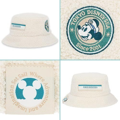 Japan Tokyo Disney Resort Mickey Mouse Hat Sea 25th Anniversary Fluffy & Cozy