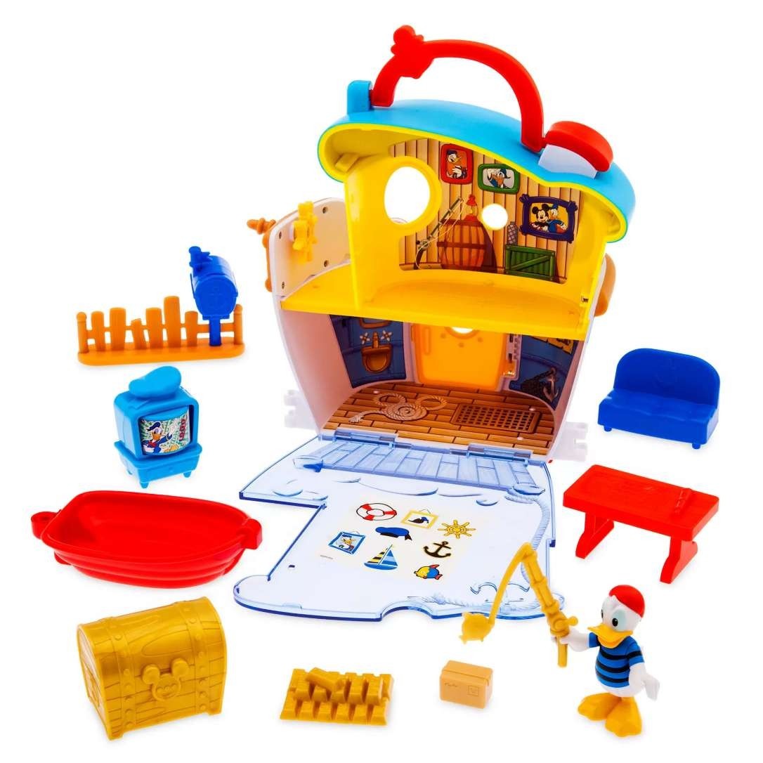 Japan Tokyo Disney Store Donald Duck Toy House Playset with Handle