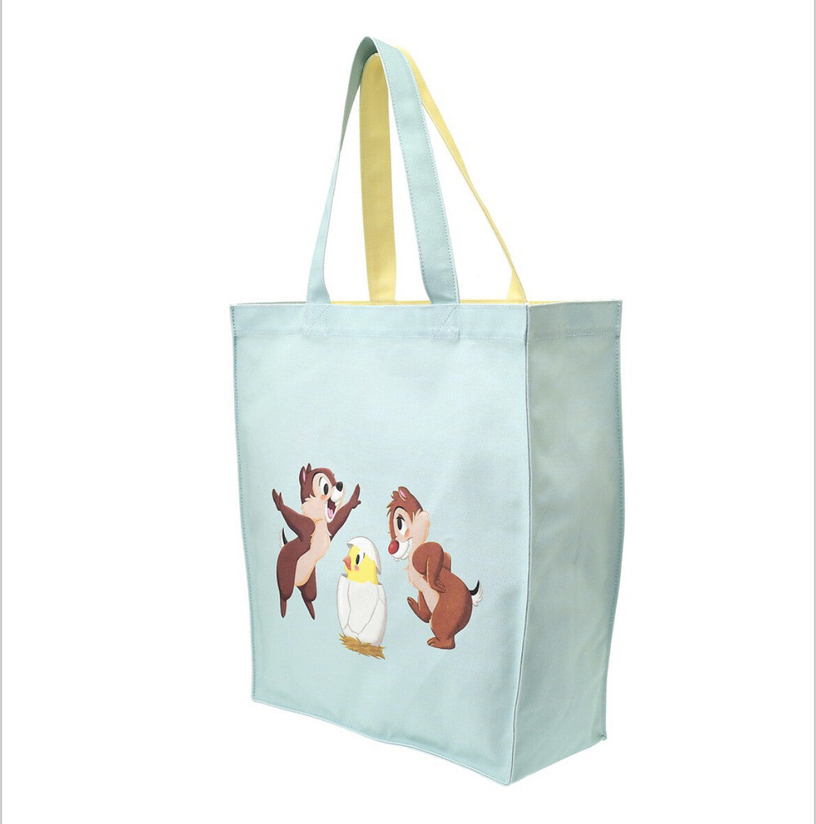 '+Japan Tokyo Disney Store Spring Easter Chick Chip & Dale 2022 New! tote bag