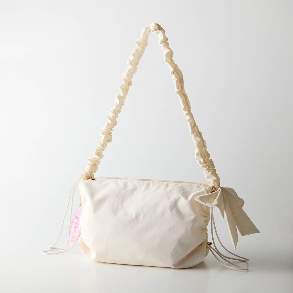 Japan Disney Fantasy Shop Bellemaison Minnie Daisy Gathered Ribbon Shoulder Bag
