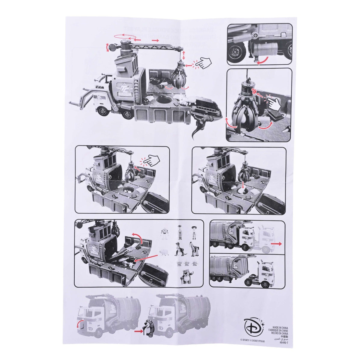 Japan Tokyo Disney Store Toy Story 3 Garbage Truck Vehicle Playset