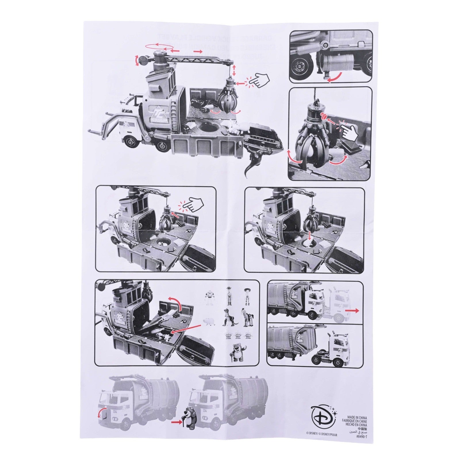 Japan Tokyo Disney Store Toy Story 3 Garbage Truck Vehicle Playset
