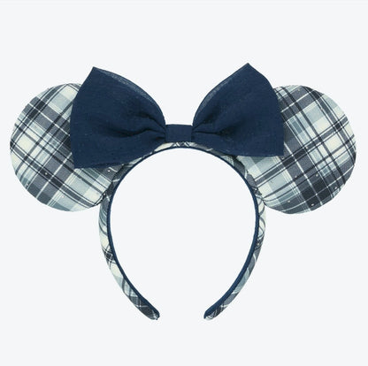 Japan Tokyo Disney Resort Minnie Mouse Ears Headband Ribbon Blue Limited 2026
