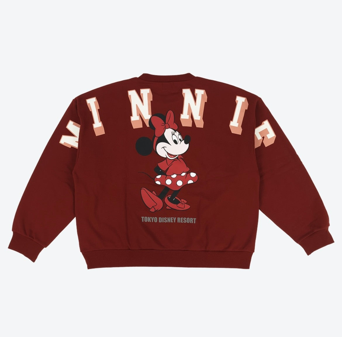 Japan Tokyo Disney Resort Minnie Mouse Sweatshirt Long sleeve 2025