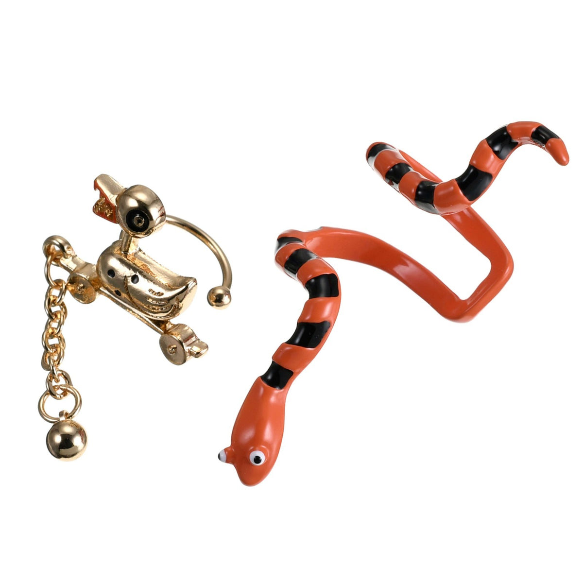 Japan Tokyo Disney Store Killer Duck Snake Ear Cuffs Nightmare Before Christmas