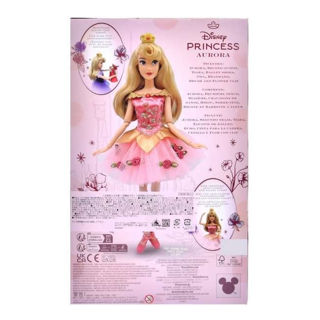 Japan Tokyo Disney Store Aurora Doll Figure Set Ballet Sleeping Beauty